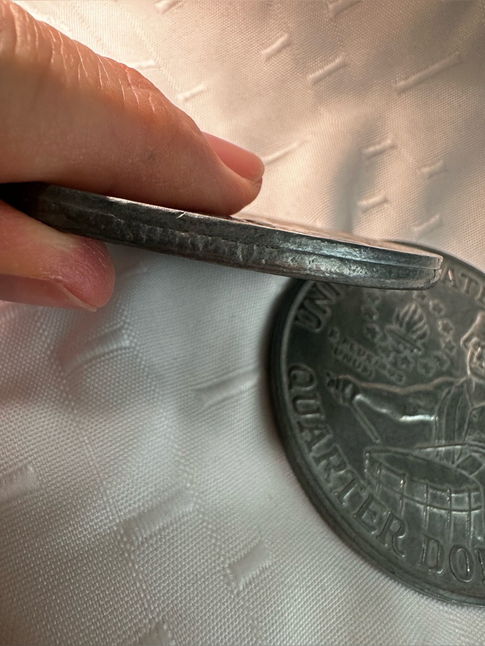 3” Commemorative 1776-1976 Bicentennial Quarter Deco Paperweight (Set of 2) - Picture 3 of 3